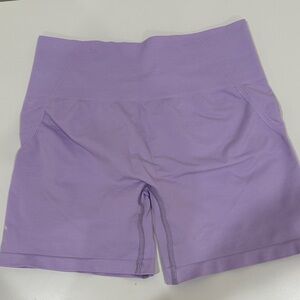 Oner Active Lavender Effortless Seamless High Rise Shorts (M)